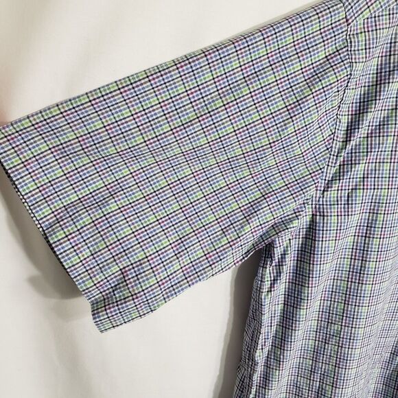 Foxfire Men's Shirt Size 2XT Short Sleeve Button Down Checked Multicolor Pocket - Picture 7 of 10